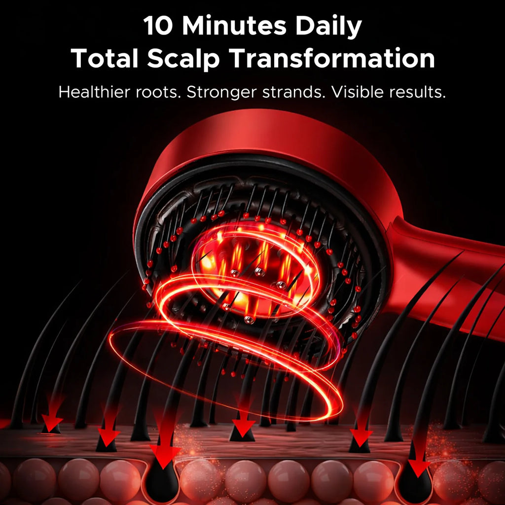 Trendvexa  3-1 Red Light Therapy Scalp Massager