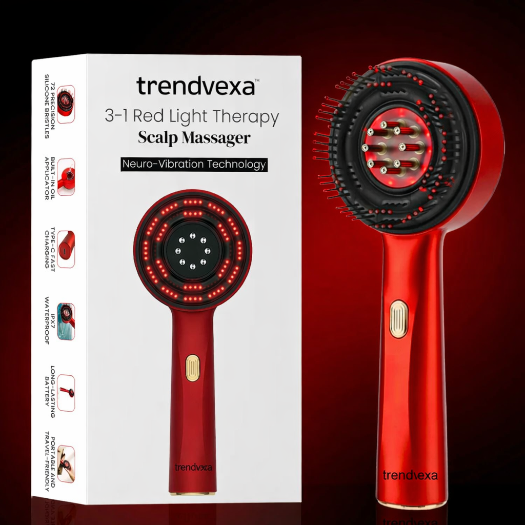 Trendvexa  3-1 Red Light Therapy Scalp Massager